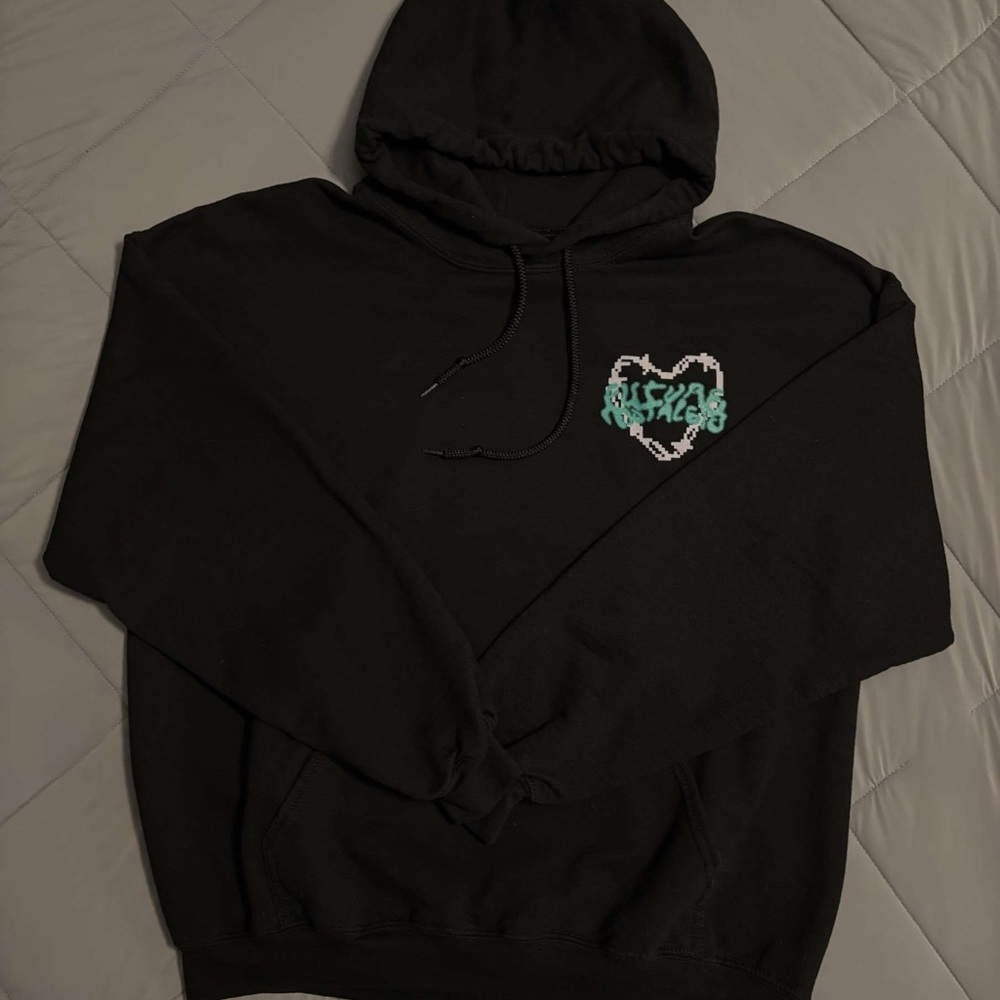 Pangaia X Dua Lipa Hoodie Sweater Black Future Nostalgia 2022 Tour